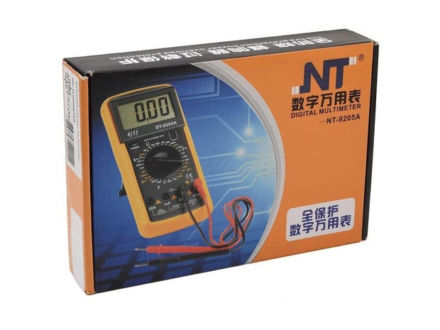 &+ TESTER DIGITAL MULTIMETRO NT-9205A+